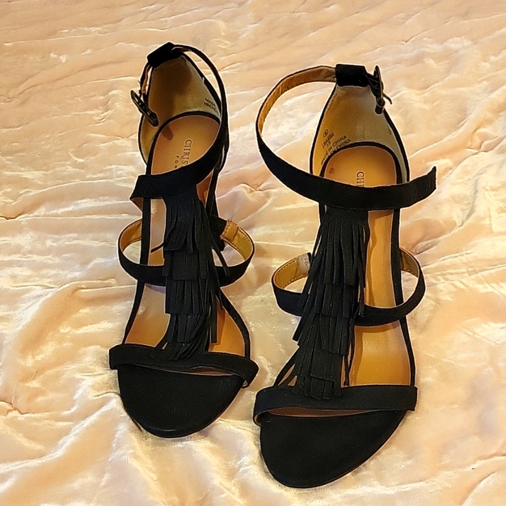 Christian Siriano Black Heels Sz 9